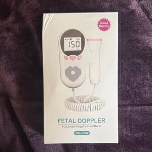 Fetal Doppler Heartbeat Monitor - White/Pink